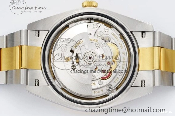 41 KING Steel Bezel on Dial 1:1 Polished Bracelet YG Oyster Best White DateJust Edition 904L SS VR3235 0311